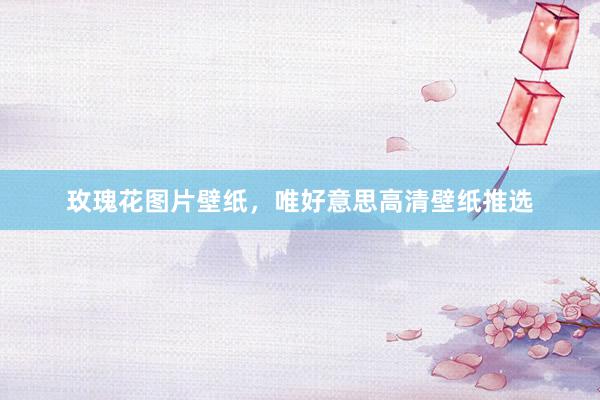 玫瑰花图片壁纸，唯好意思高清壁纸推选